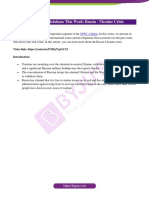 International Relations This Week: Russia - Ukraine Crisis: Video Link: Https://Youtu - Be/F3Ehj7Qtgcm