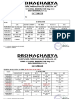 Date Sheet: Khentawas, Farrukhnagar, Gurgaon, HR First Sessional Examination May-2022