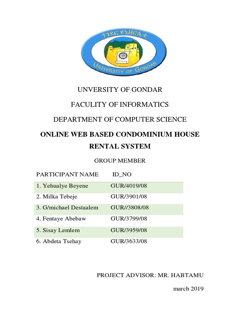 Online Condominium Rental System Documentation | PDF | Websites | World ...