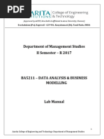 BA5211 - Data Ananlysis and Bussiness Modelling Lab Manual