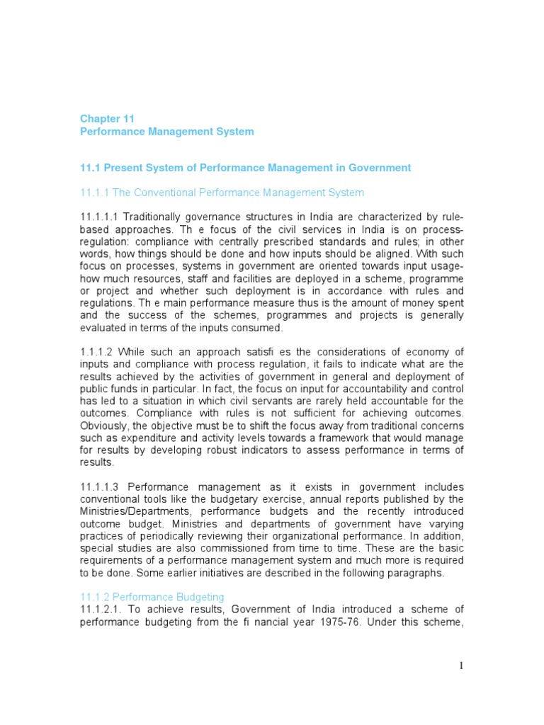 Government Performance Management Systems | PDF | Performance Appraisal ...