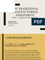 Non Traditional Manufacturing Assignment: Topic:-Laser Beam Maching