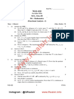 Functional Analysis-I 2014 Uni Paper