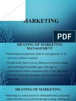 Marketing Management Concepts