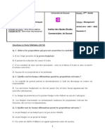 TD 3 Contrôle de Gestion Management