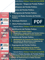 Asesoría en Comunicación Política Retroalimentación Proyecto Final - Rolando Molina