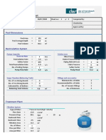 Design Calculation Sheet: Pool Dimensions