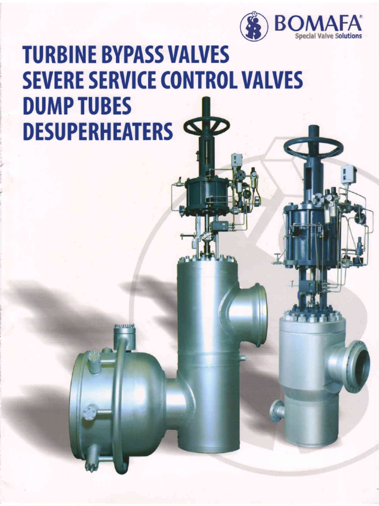 Turbine Bypass Valve Bomafa PDF Steam Manufactured Goods