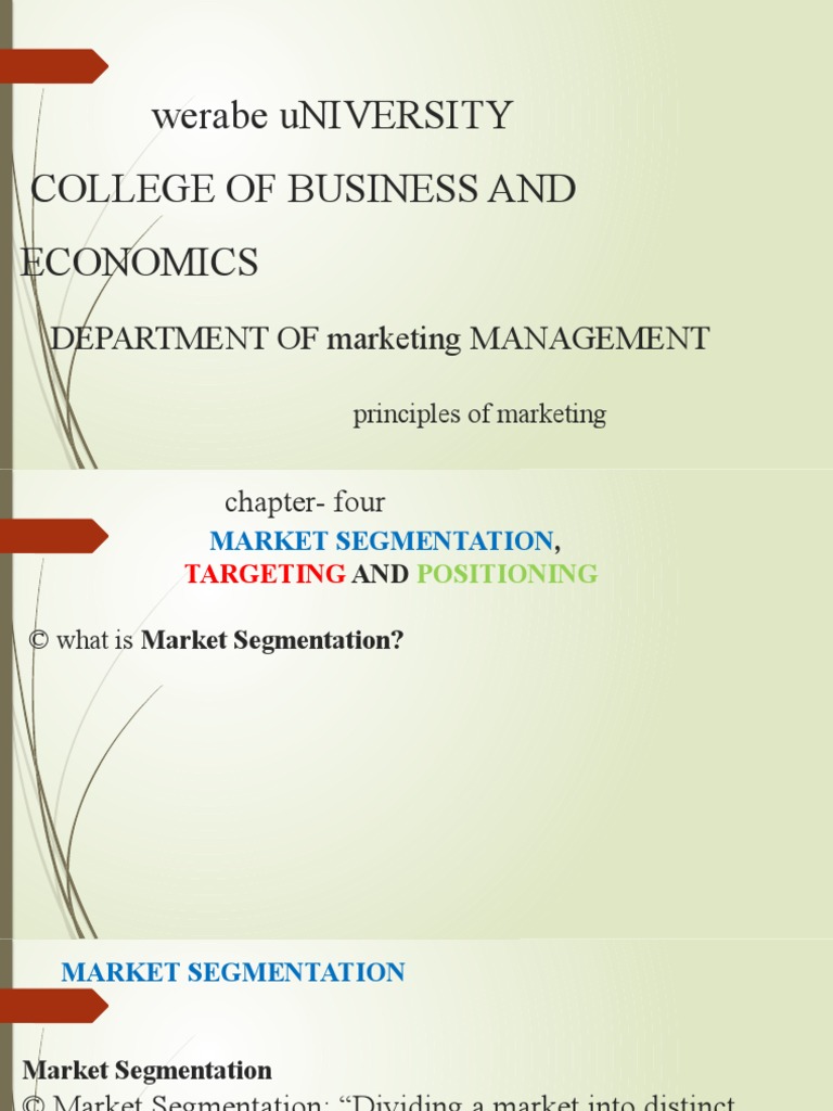 Principles of Marketing Chapter 4-8 | PDF | Market Segmentation | Pricing