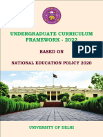 UG Curriculum Framework 2022