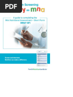 3.mini Nutritional Assessment MNA SF | PDF | Malnutrition | Body Mass Index