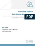 Dominación, poder y educación en la historia argentina