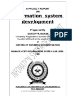 Information System Development: A Project Report ON