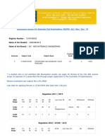 Revaluation Results For Semester End Examinations (UG - PG), Oct - Nov - Dec ' 19