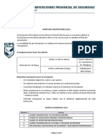 IUPS: Oferta Académica 2023