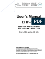 User'S Manual Ehp-50F: Electric and Magnetic Field Probe - Analyzer From 1 HZ Up To 400 KHZ