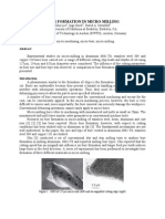 Key Words: Burr Formation, Micro-Machining, Micro-Burr, Micro-Milling