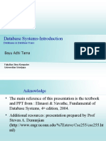 Database Systems-Introduction: Bayu Adhi Tama