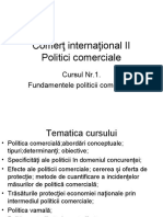 Cursurile 1-4. Fundamentele Politicii Comerciale