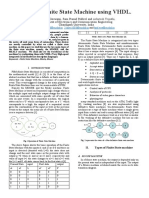 Design of Finite State Machine Using VHDL