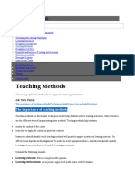 Teaching Methods: Course Development