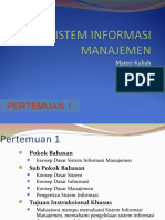 Sistem Informasi Manajemen (Materi 1)