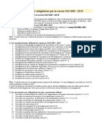 TTI-Documents Enregistrement Exigés ISO 9001 V 2015