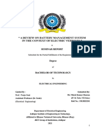 A Review On Battery Management System in The Context of Electric Vehicles