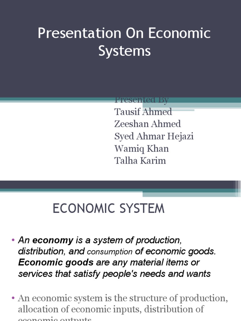 Overview of Economic Systems Explained | PDF | Macroeconomics ...