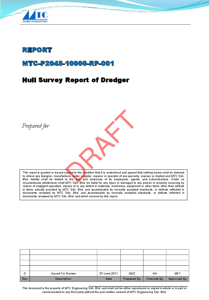 Dredger Hull Survey Report Summary | PDF | Deck (Ship) | Buckling