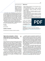 References: Tuberculosis and Gender - Factors Influencing The Risk of Tuberculosis Among Men and Women by Age Group