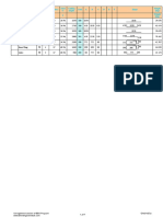 Description of reinforcement steel elements and bending schedule