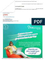 Colpensiones te invita a conocer la pensión Familiar