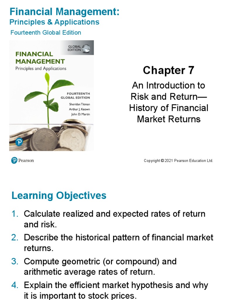 Financial Management:: An Introduction To Risk and Return - History of ...