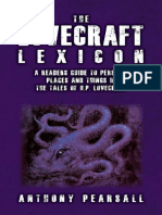 The Lovecraft Lexicon by Anthony Pearsall