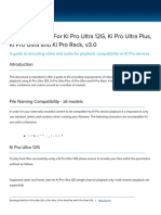 Encoding Guide For Ki Pro Ultra 12G, Ki Pro Ultra Plus, Ki Pro Ultra and Ki Pro Rack v3.0