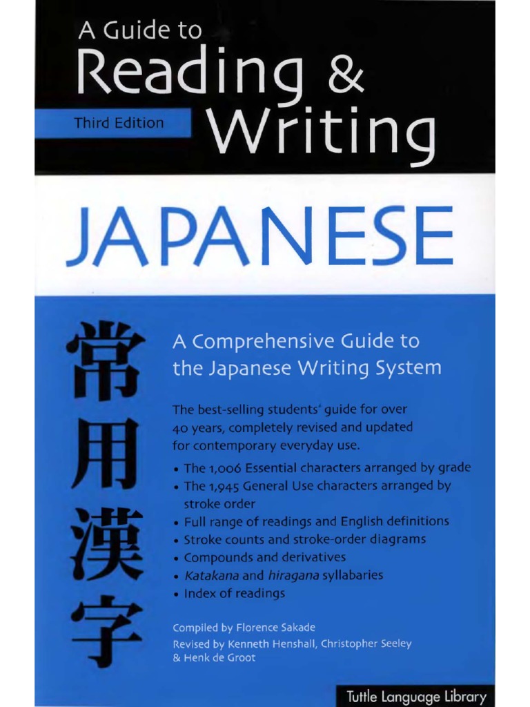 A Guide To Reading and Writing Japanese by F. Sakade PDF