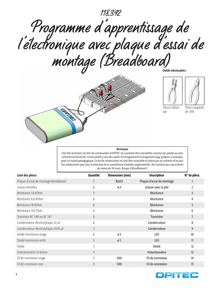 Comment Utiliser Une Plaque D essai Electronique Schema Pour Interface Del