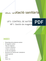 M3. Dotació Sanitària: Uf3: Control de Material NF1: Gestió de Magatzem