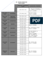 Council Exam Camp Classes