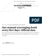One Manual Scavenging Death Every Five Days: Official Data