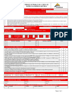 Permiso de Trabajo en o Cerca de Partes Con Energia Electrica