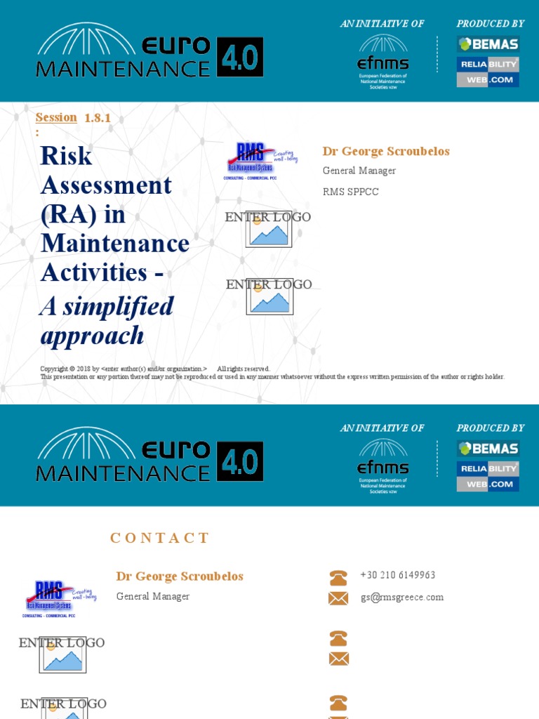 Risk Assessment (RA) in Maintenance Activities - : A Simplified ...
