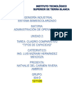 Cuadro Comparativo de Tipos de Capacidad Nathalie Del Carmen Rivera Ambros Adm. Operaciones