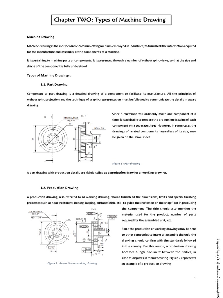 Types of Machine Drawings Explained | PDF | Design | Mechanical Engineering