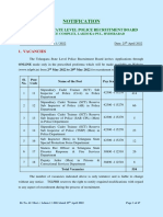 TSLPRB Recruitment Notification for 554 Vacancies