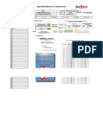 Input Data Sheet For E-Class Record: Region Division School Name School Id School Year Address Semester