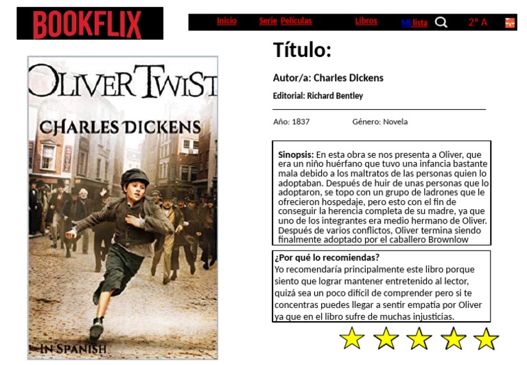 Bookflix Plantilla | PDF