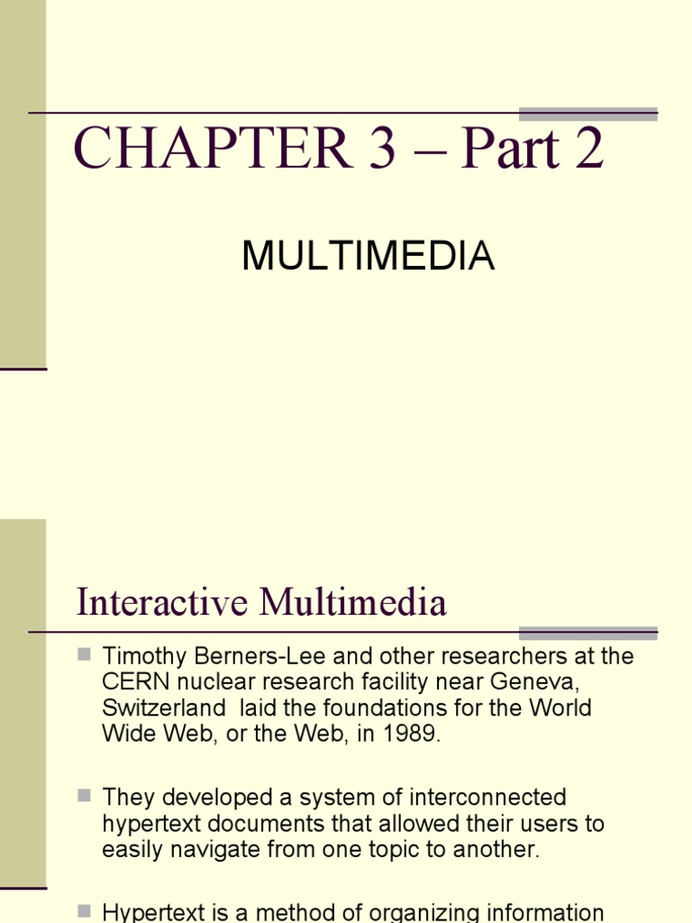 Chapter 3 - Part 2 | PDF | World Wide Web | Internet & Web
