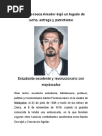 Carlos Fonseca Amador Dejó Un Legado de Lucha